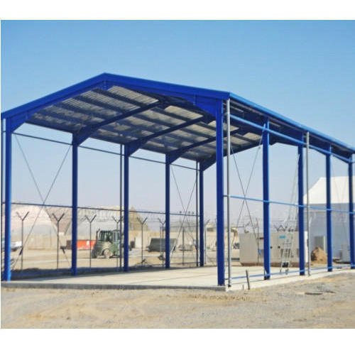 PREFABRICATION SHED STRUCTURE WITH ROOFING SHEETS